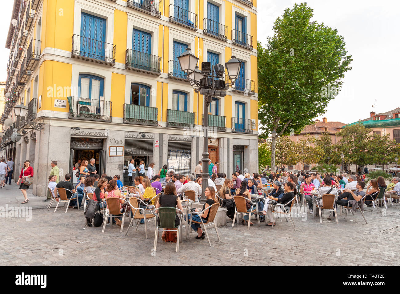 Bar in La Latina, Madrid, Spanien Stockfoto