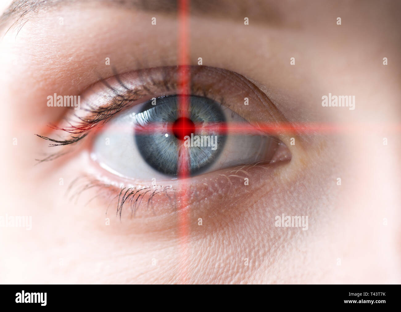 Menschliche Auge Makro. Konzeptionelle Bild. Stockfoto