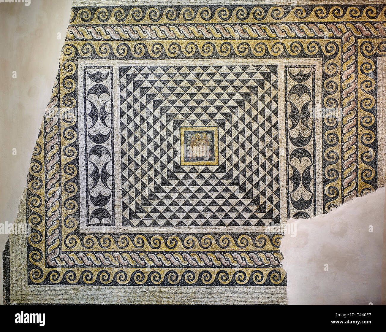 Römische Dionysos Mosaik aus dem Hause Oceanos, Zeugma archäologische Stätte. 2. - 3. nachchristlichen Jahrhundert. Das Zeugma Mosaic Museum, Gaziantep, Türkei. Dies ist Stockfoto