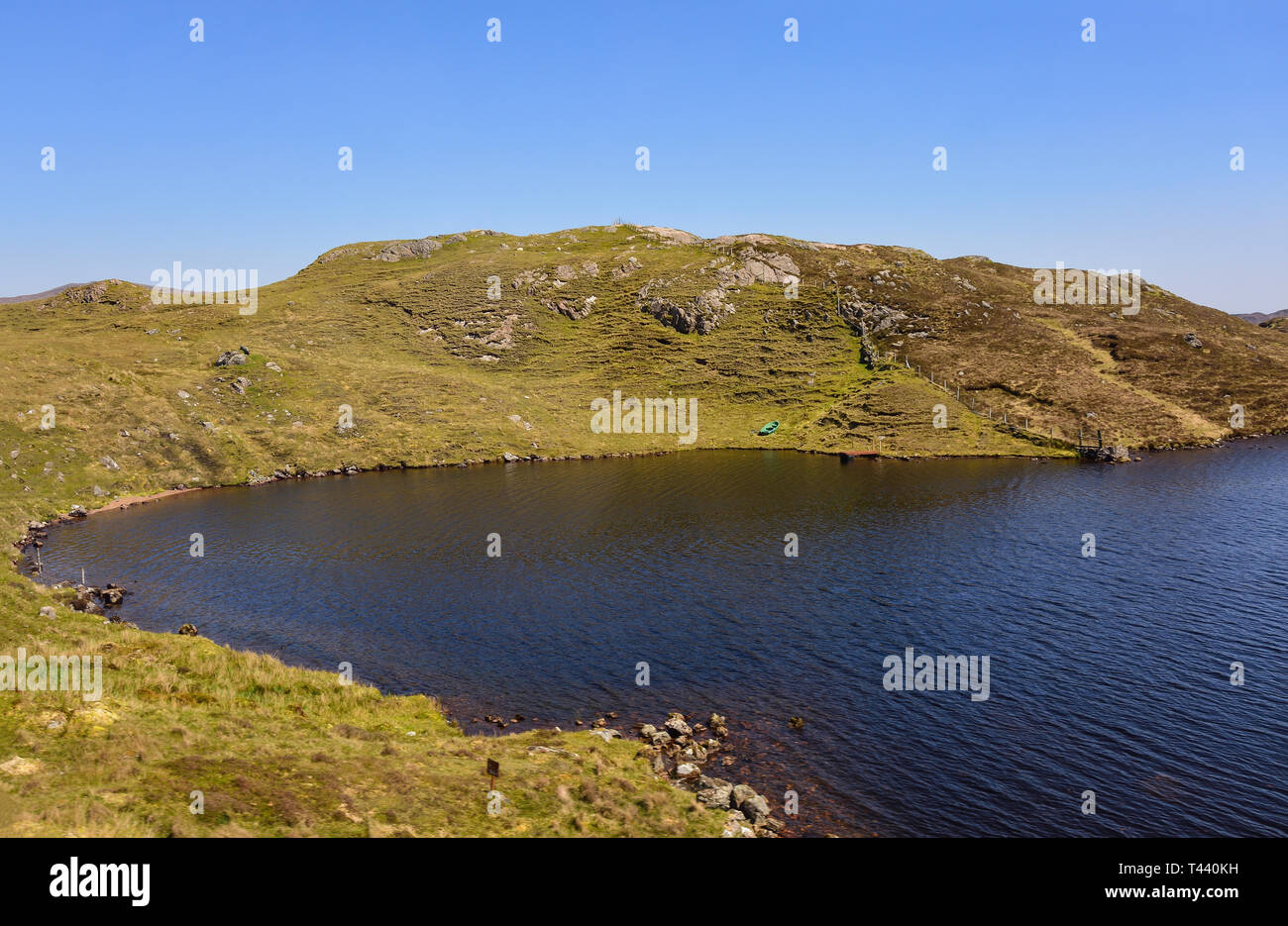 Die Machair Landschaft im Zentrum von Harris, Isle of Harris, Äußere Hebriden, Na h-eileanan Siar, Schottland, Vereinigtes Königreich Stockfoto