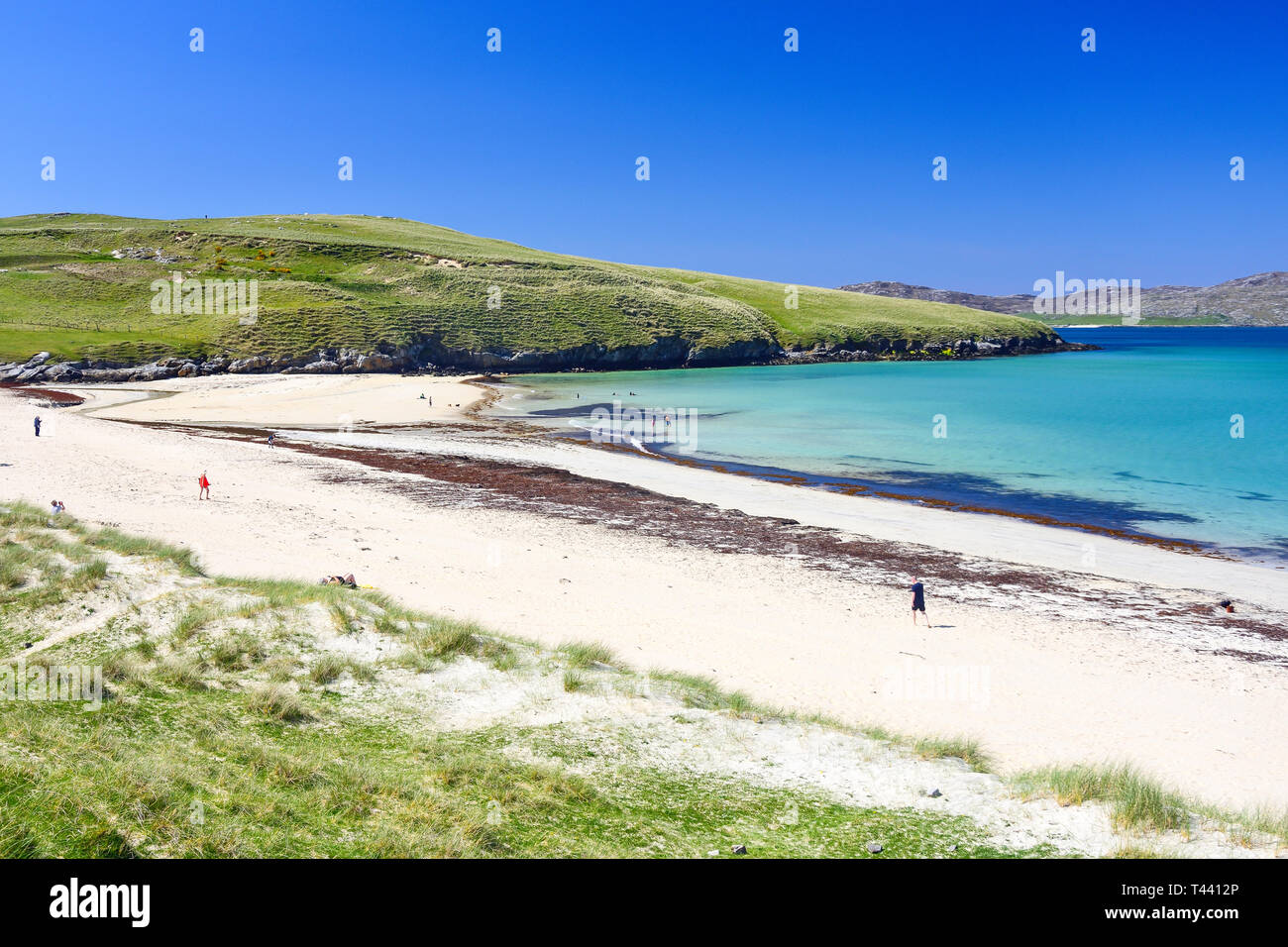 Strand Traigh Horgabost, Isle of Harris, Äußere Hebriden, Na h-eileanan Siar, Schottland, Vereinigtes Königreich Stockfoto
