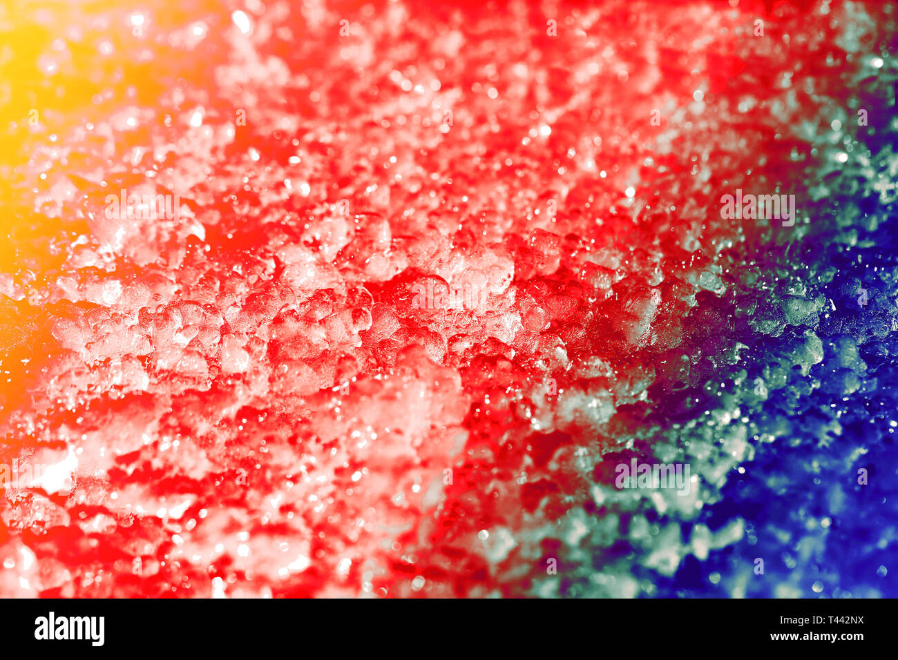 Schönen weißen Schnee eine Textur in der Nähe fotografiert bis Stockfoto