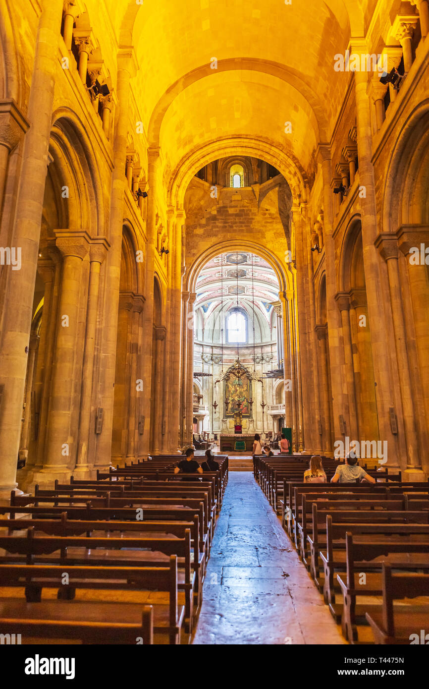 Lissabon, Portugal - ca. Oktober 2016: Igreja de Santa Maria Maior Kirche der Stadt Lissabon, Portugal. Stockfoto
