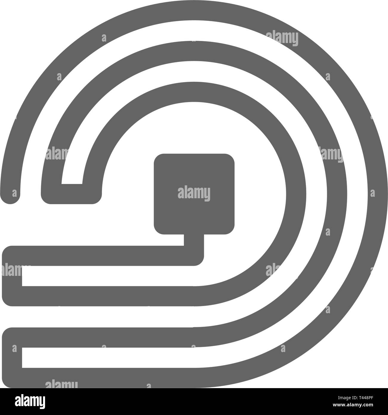 RFID und drahtlose tag Symbol Leitung. Stock Vektor