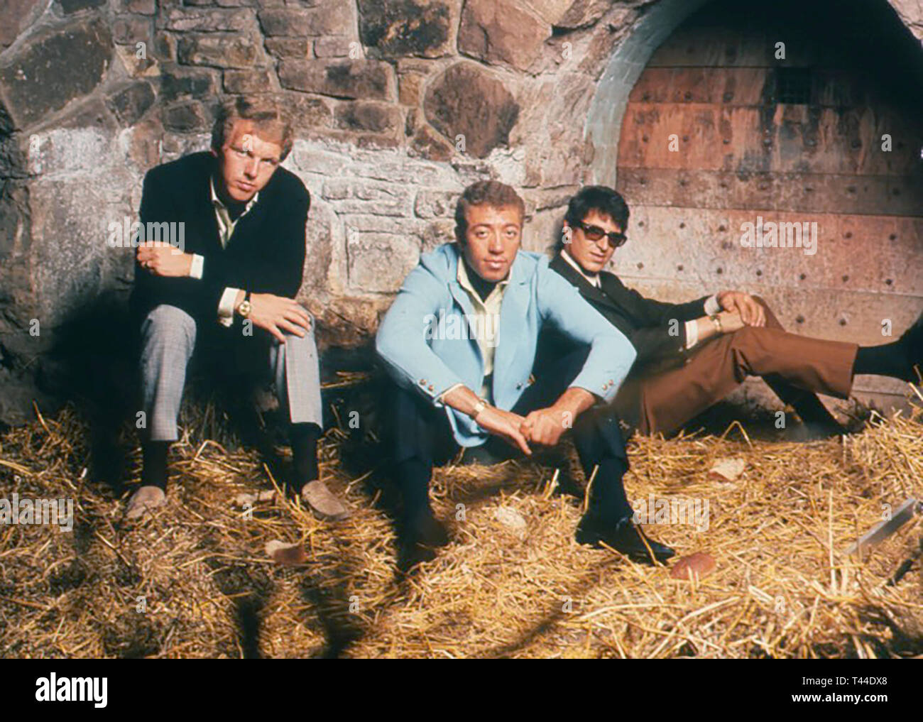 Die HAUSIERER Werbefoto des Britischen Jazz/Soul Trio über 1966. Stockfoto
