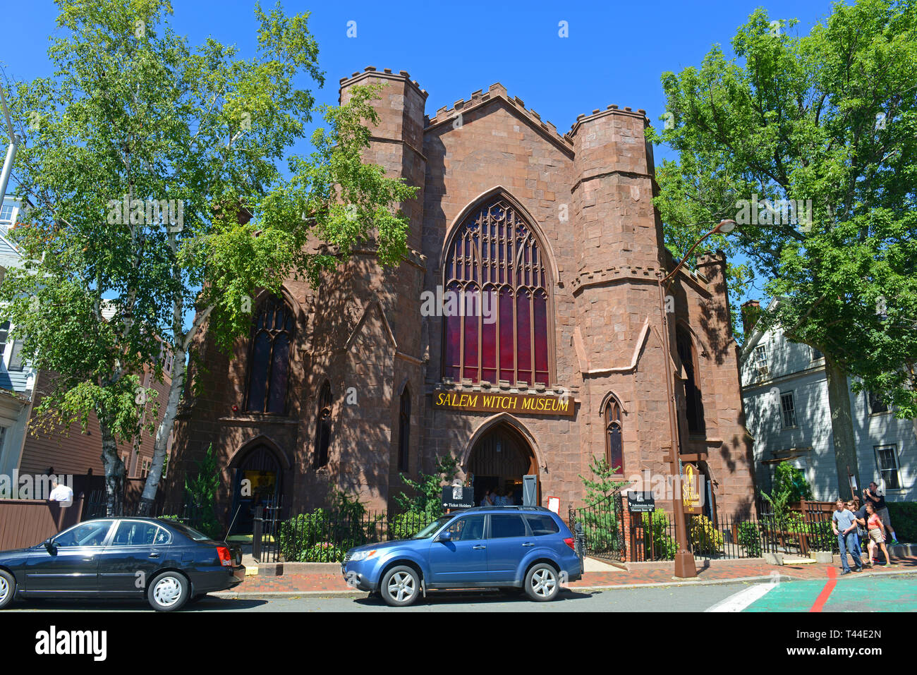 Salem Witch Museum in der historischen Innenstadt von Salem, Massachusetts, USA. Stockfoto