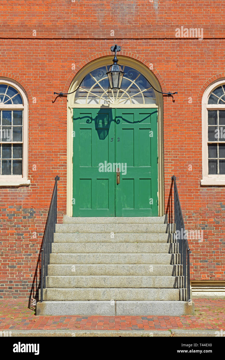 Altes Rathaus in Salem, Massachusetts, USA. Dieses föderalen Gebäude ist das älteste noch bestehende städtische Gebäude in Salem. Stockfoto