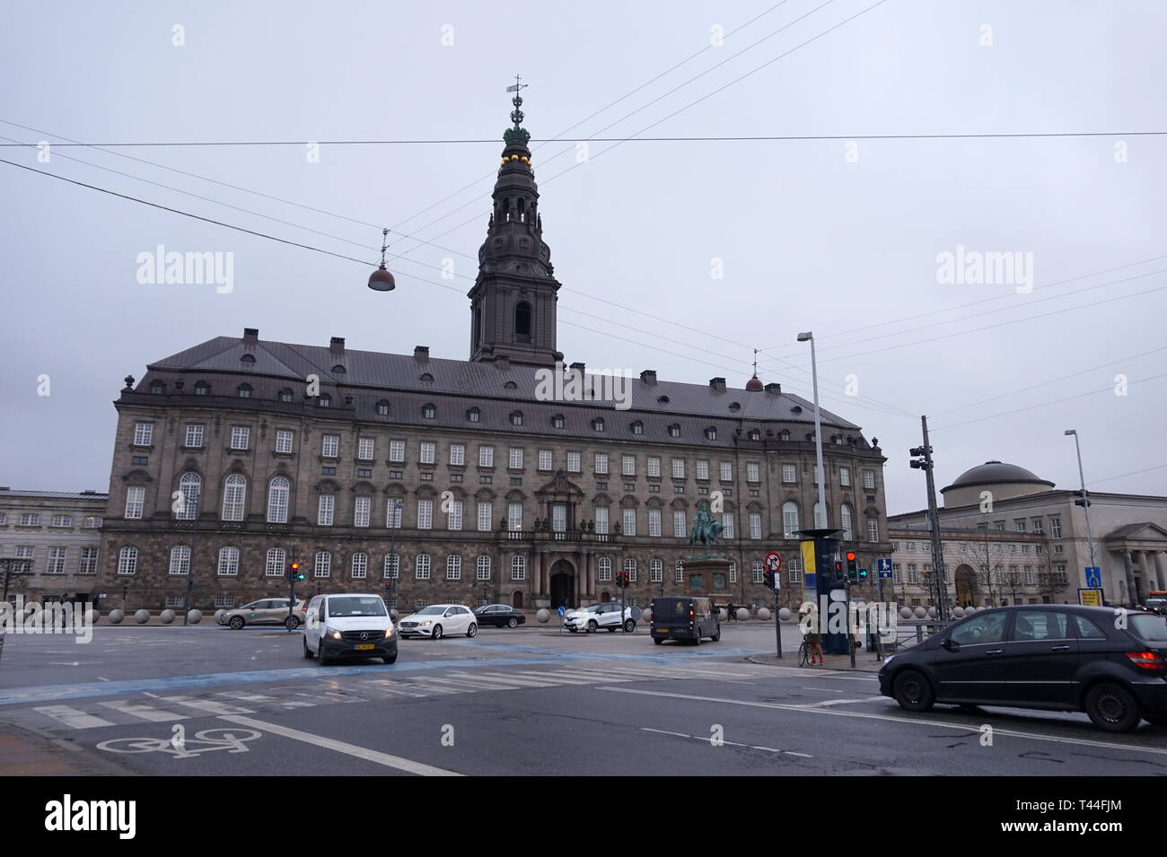 Schloss Christiansborg Slot, das dänische Parlament, Kopenhagen, Dänemark Stockfoto