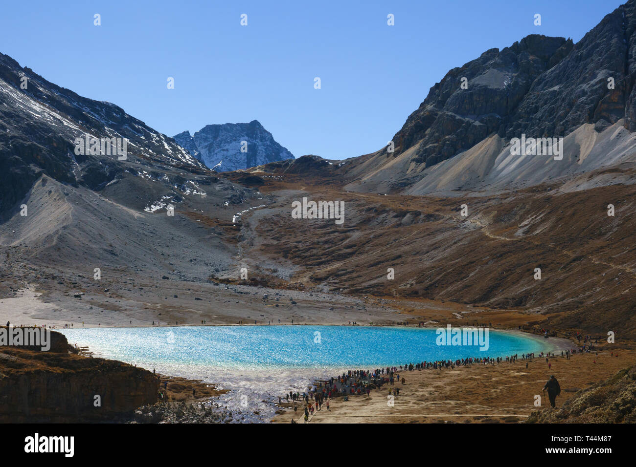 Natur Landschaft Bild, Schnee, Berg in daocheng yading, Sichuan, China Stockfoto
