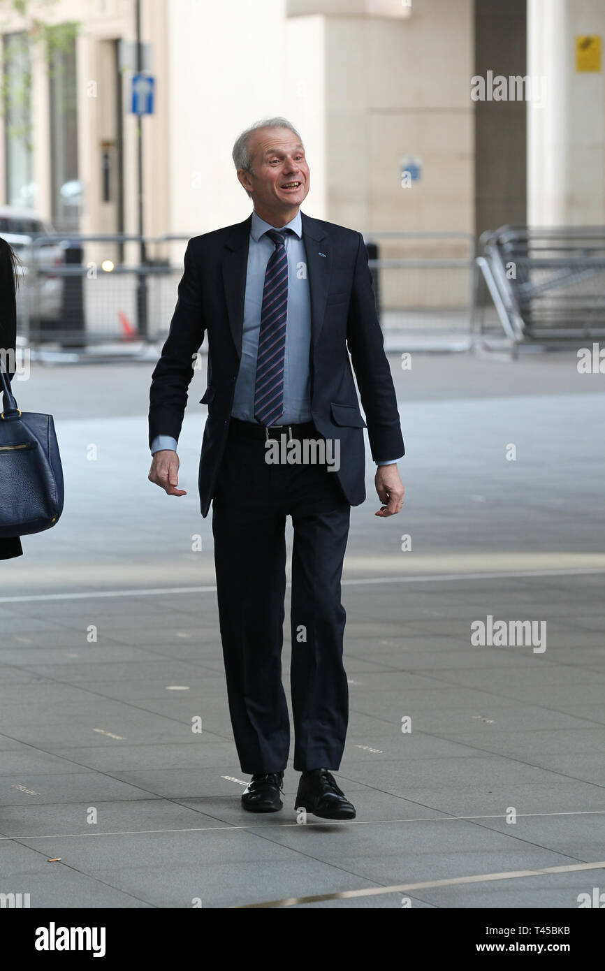 London, Großbritannien. April 2019. David Lidington kommt in den BBC Studios Credit: Stockfoto