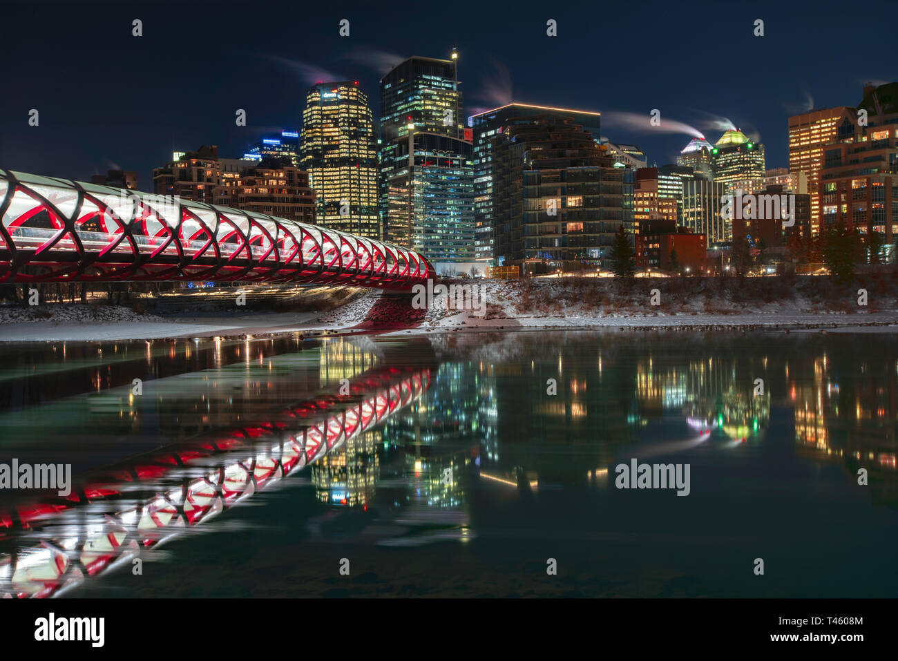 Peace Bridge Calgary Stockfoto