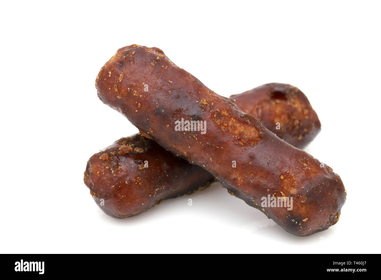 Traditionelle japanische Snacks, Karinto braun oder schwarz Sugar Cookies Stockfoto