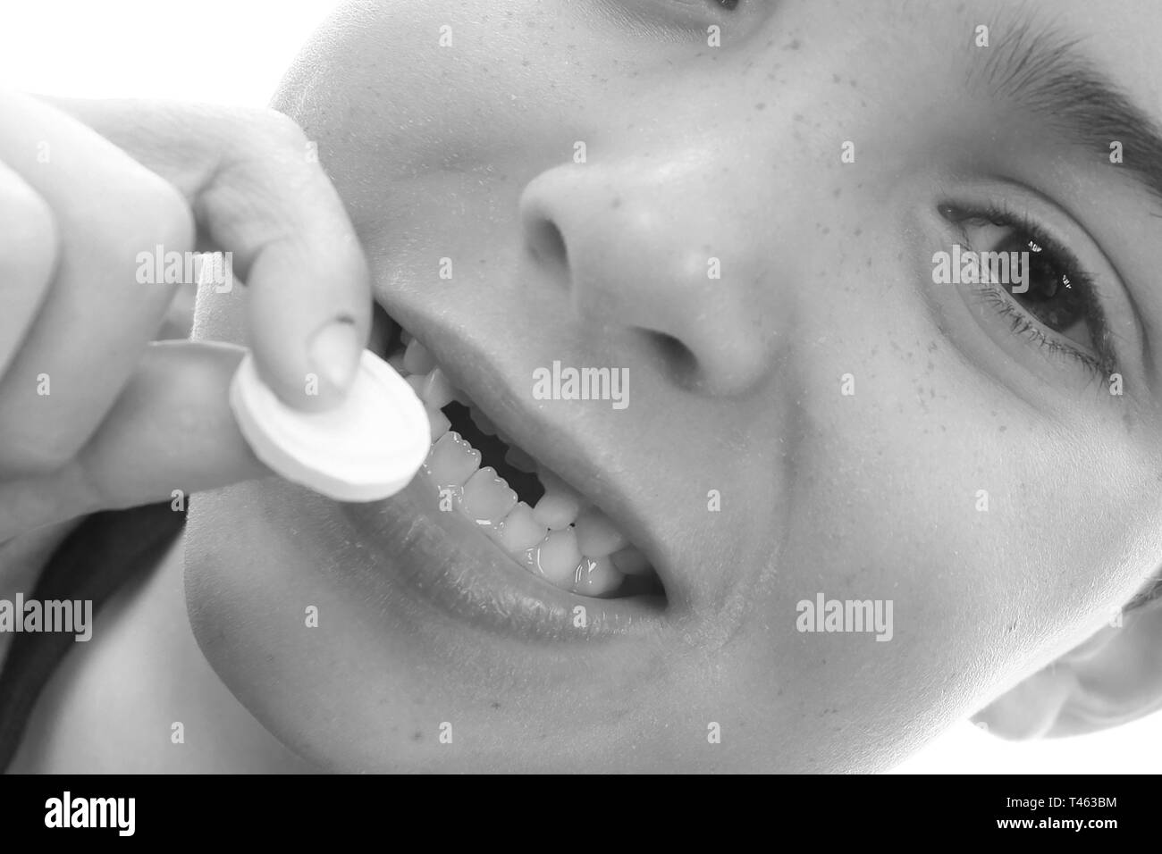 Zahnverlust, der zahnmedizinischen Hygiene Stockfoto