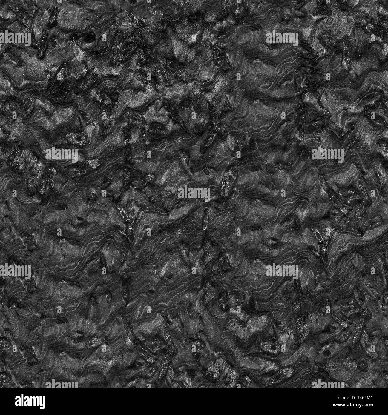 Schwarzer Granit Hintergrund. Nahtlose square Textur, Fliese bereit. Stockfoto