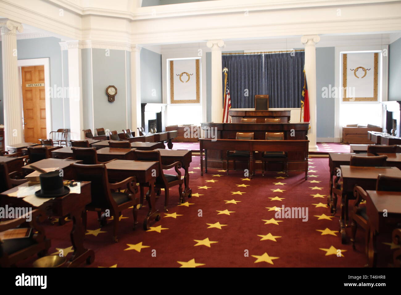 Raleigh North Carolina State Capitol Stockfoto