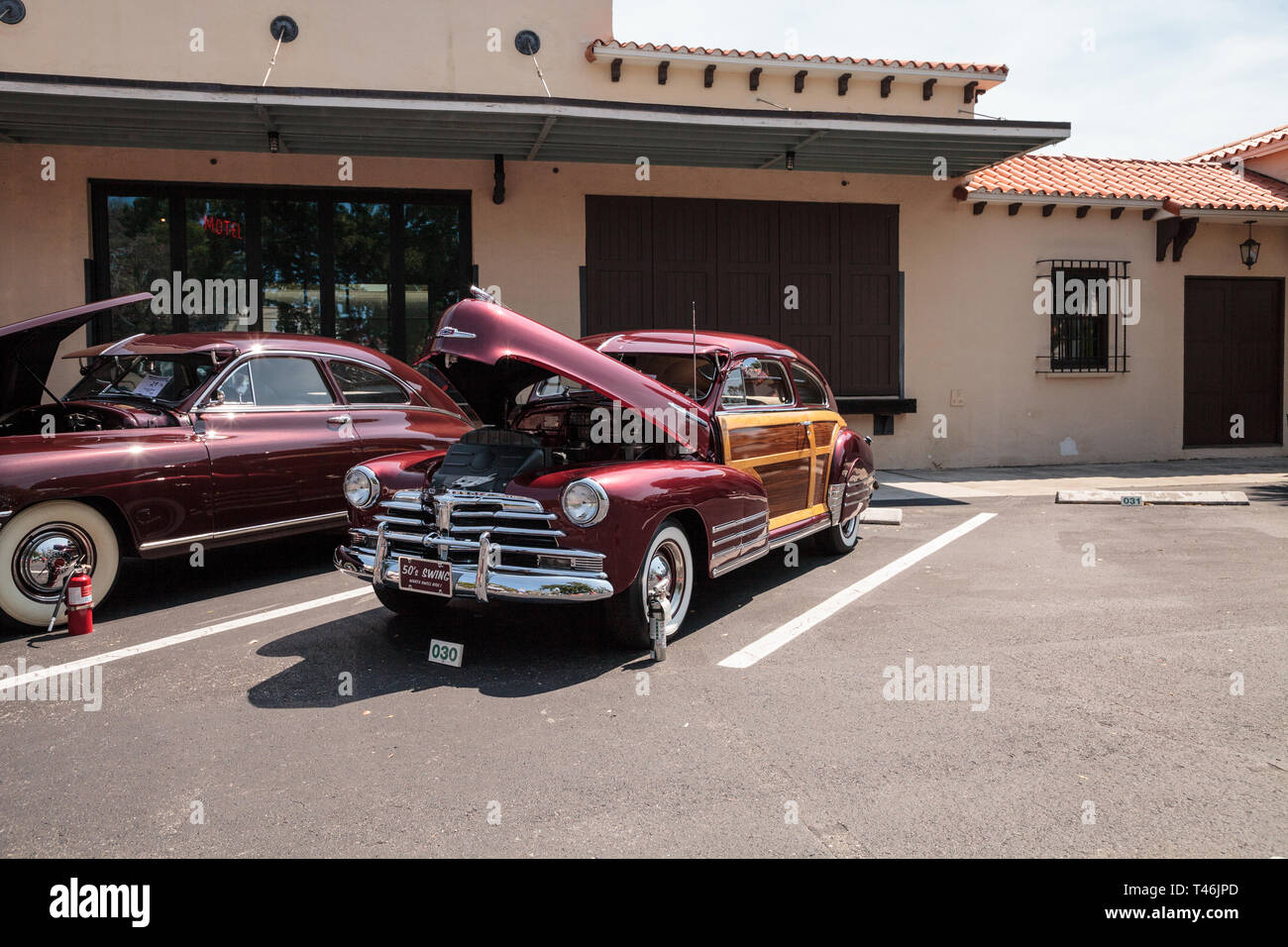 Naples, Florida, USA - März 23,2019: Woody 1948 Chevrolet auf der 32. jährlichen Neapel Depot Classic Car Show in Naples, Florida. Nur redaktionell. Stockfoto