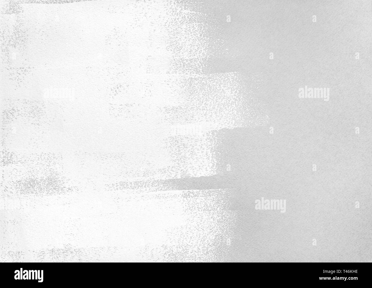 Abstrakte hellgrauen Hintergrund mit Farbroller weiß Anschläge Stockfoto