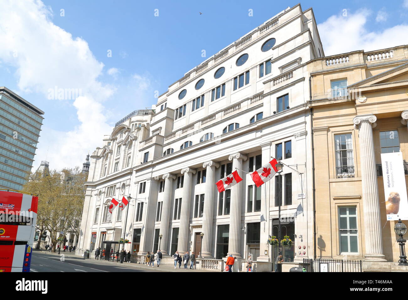 Kanada Haus am Trafalgar Square, London, UK Stockfoto