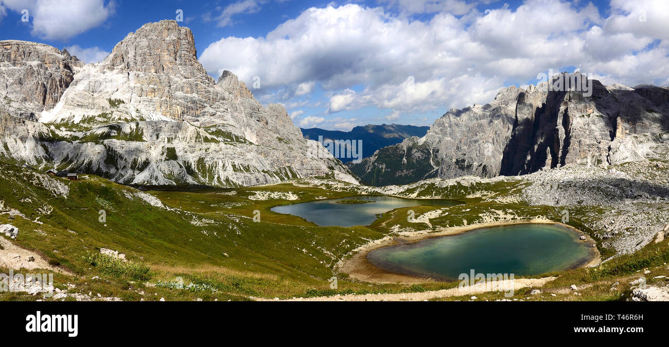 Herrliche Aussicht auf die Dolomiten - Trentino Alto Adige auf den National Park Sextner Dolomiten (Italien) Stockfoto