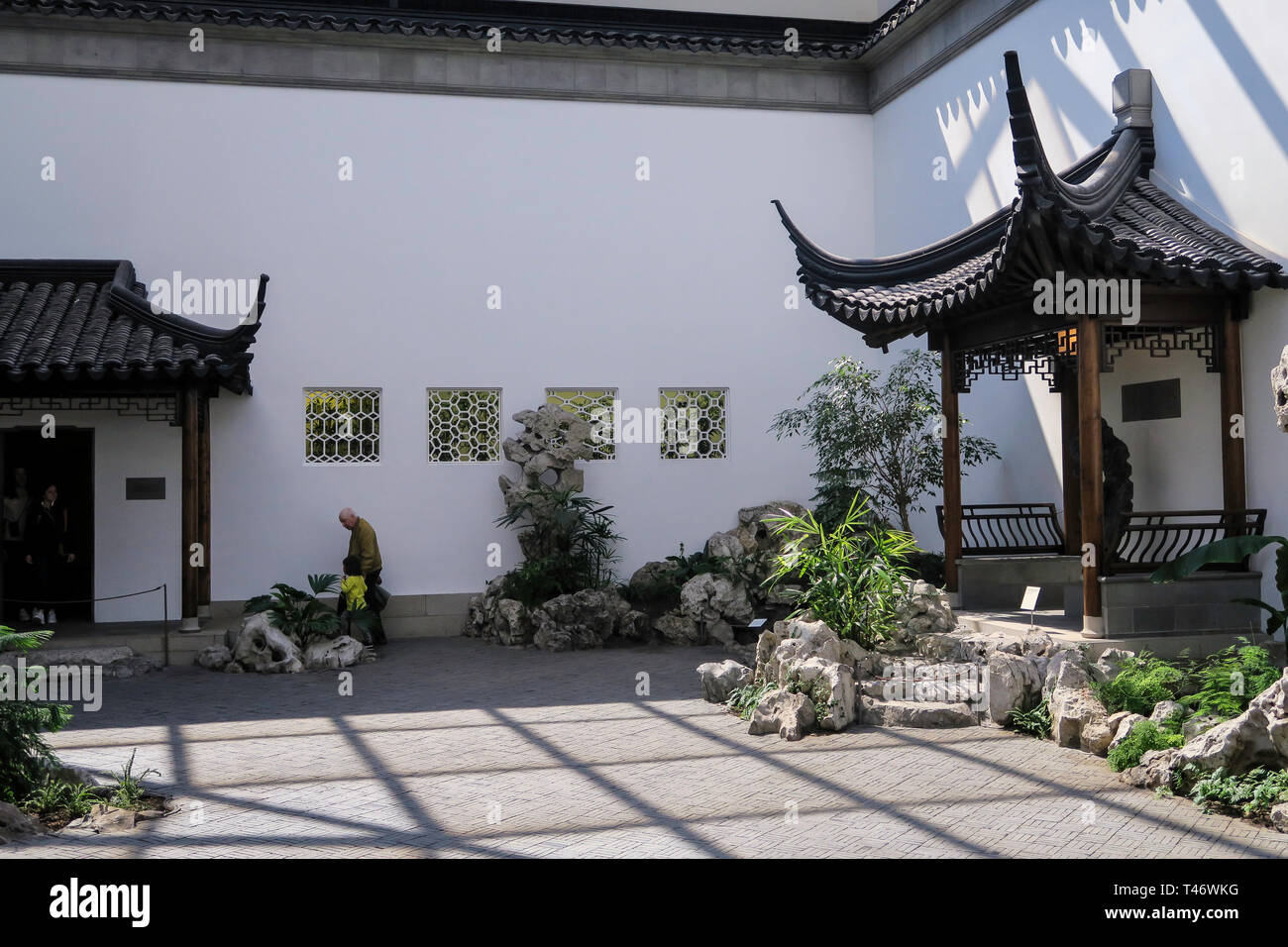 The Metropolitan Museum of Art, Astor Court, chinesische Kunst, NYC Stockfoto