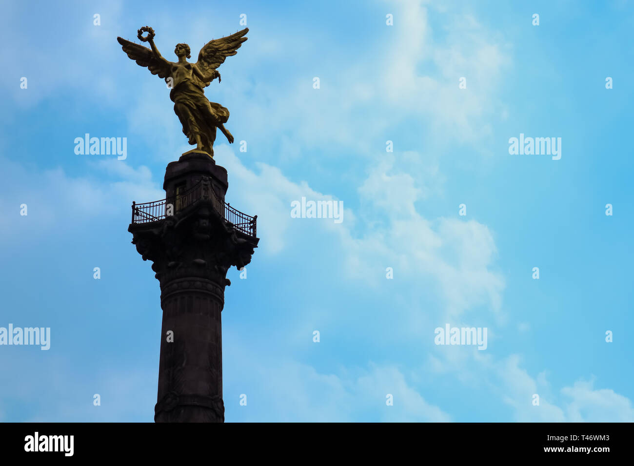 Engel der Unabhängigkeit Mexico City Stockfoto