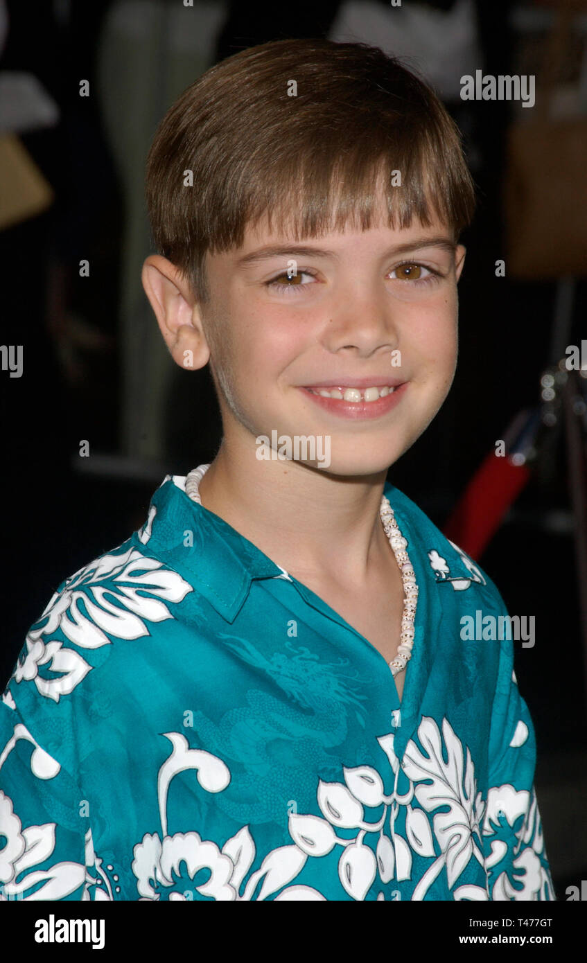 LOS ANGELES, Ca. August 04, 2003: Schauspieler Alexander GOULD im Hollywood Premiere von Freaky Freitag. Stockfoto