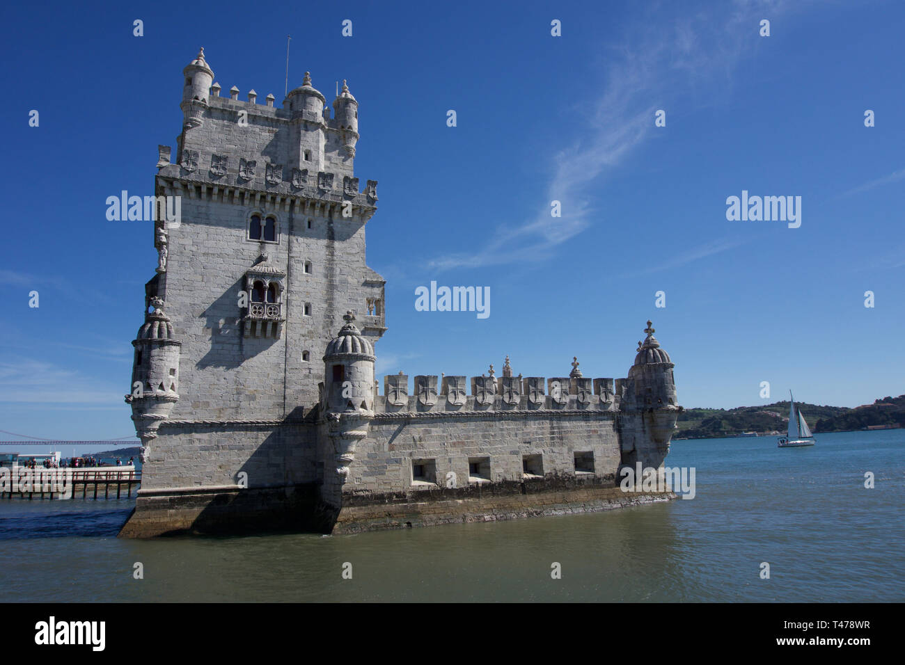 Torre de Belem, Lissabon, Portugal Stockfoto