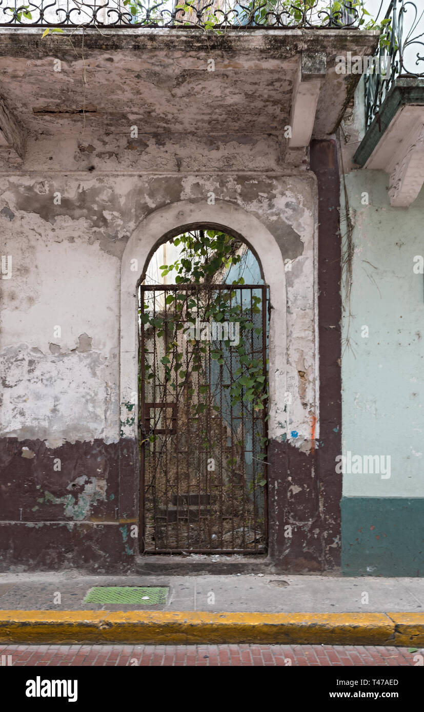 Haus in der Casco Viejo, Ruine der Altstadt von Panama City Stockfoto