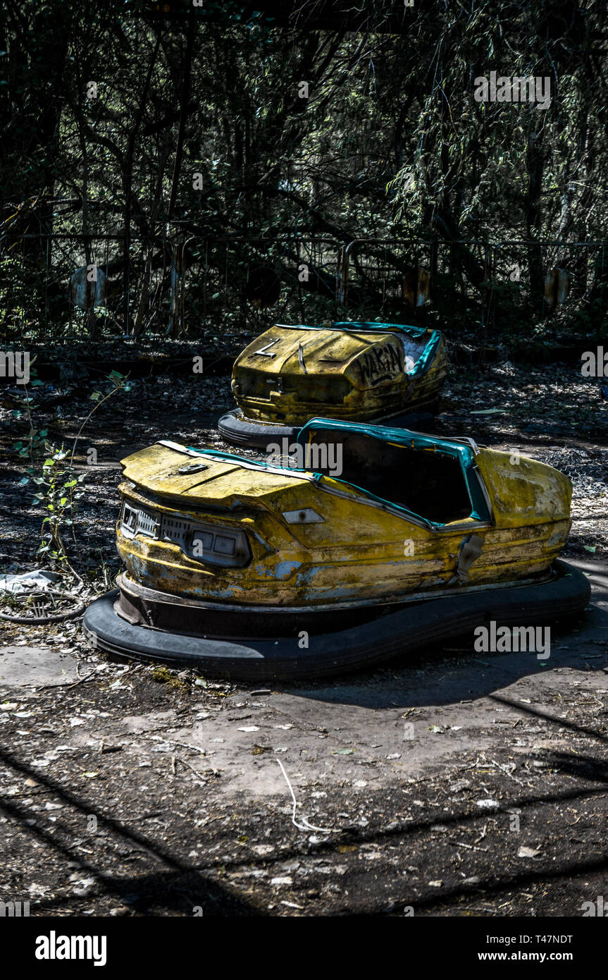 Radio Autos, Tschernobyl Stockfoto