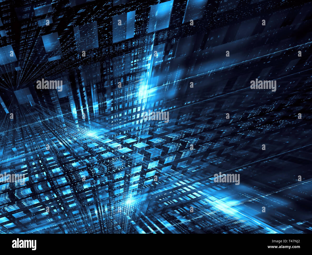 Futuristische Struktur High-Tech-Stil abstrakt digital erzeugten Bild Stockfoto