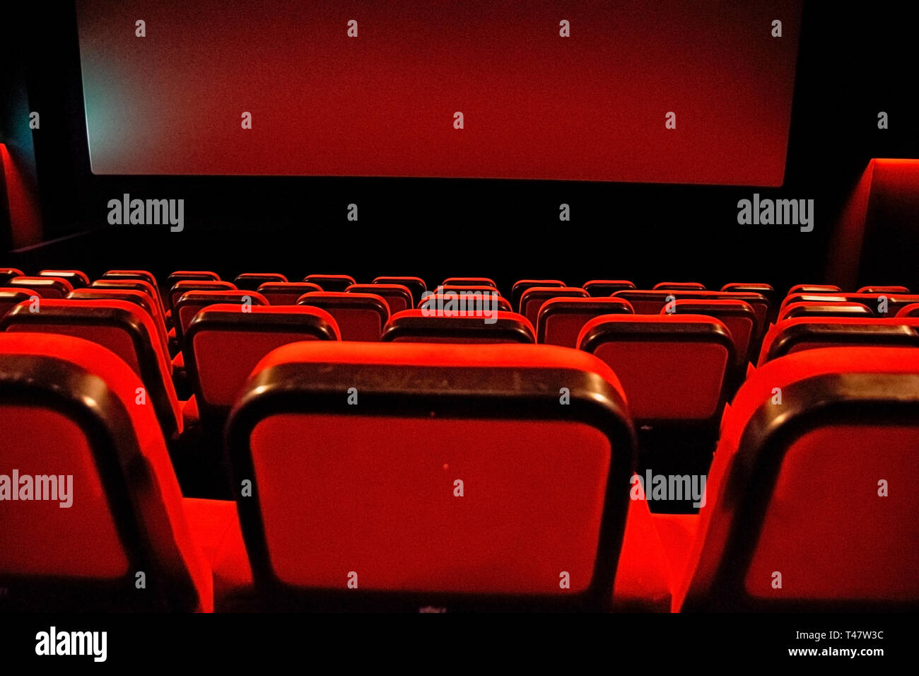 Innerhalb der Pathe Kino in Amsterdam Die Niederlande 2019 Stockfoto