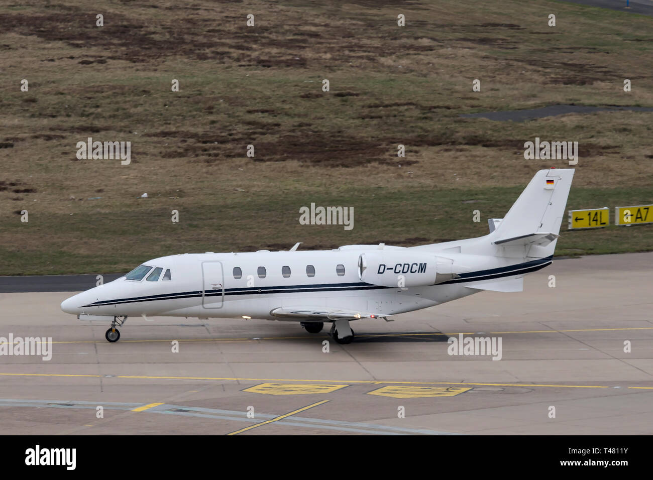 D-cdcm Cessna 560 XLS+ Ctiation Bizjet von Air Hamburg am Flughafen Köln/Bonn März 2019 Stockfoto