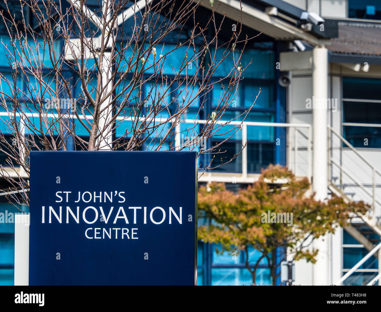 Das St John's Innovation Centre in Cambridge - Business Incubator in Cambridge, England, Gehäuse eine Konzentration von Wissenschaft und Technologie Unternehmen Stockfoto