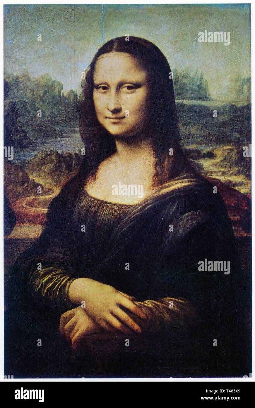 LEONARDO DA VINCI. LA JOCONDE. MONA LISA. Stockfoto