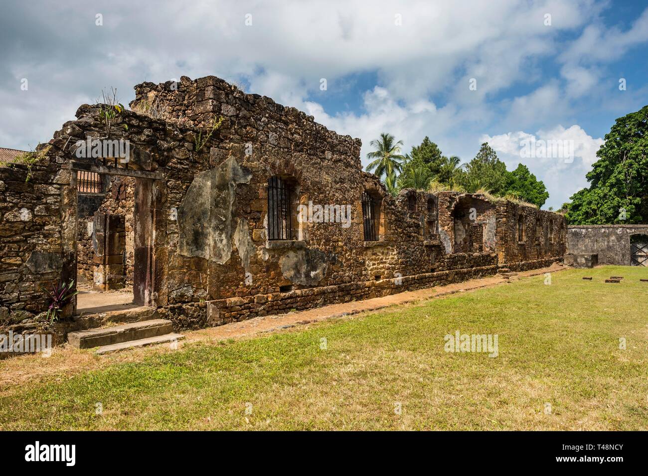 Ehemalige politische Haft am Devils Island, Iles du Salut, Französisch-Guayana Stockfoto
