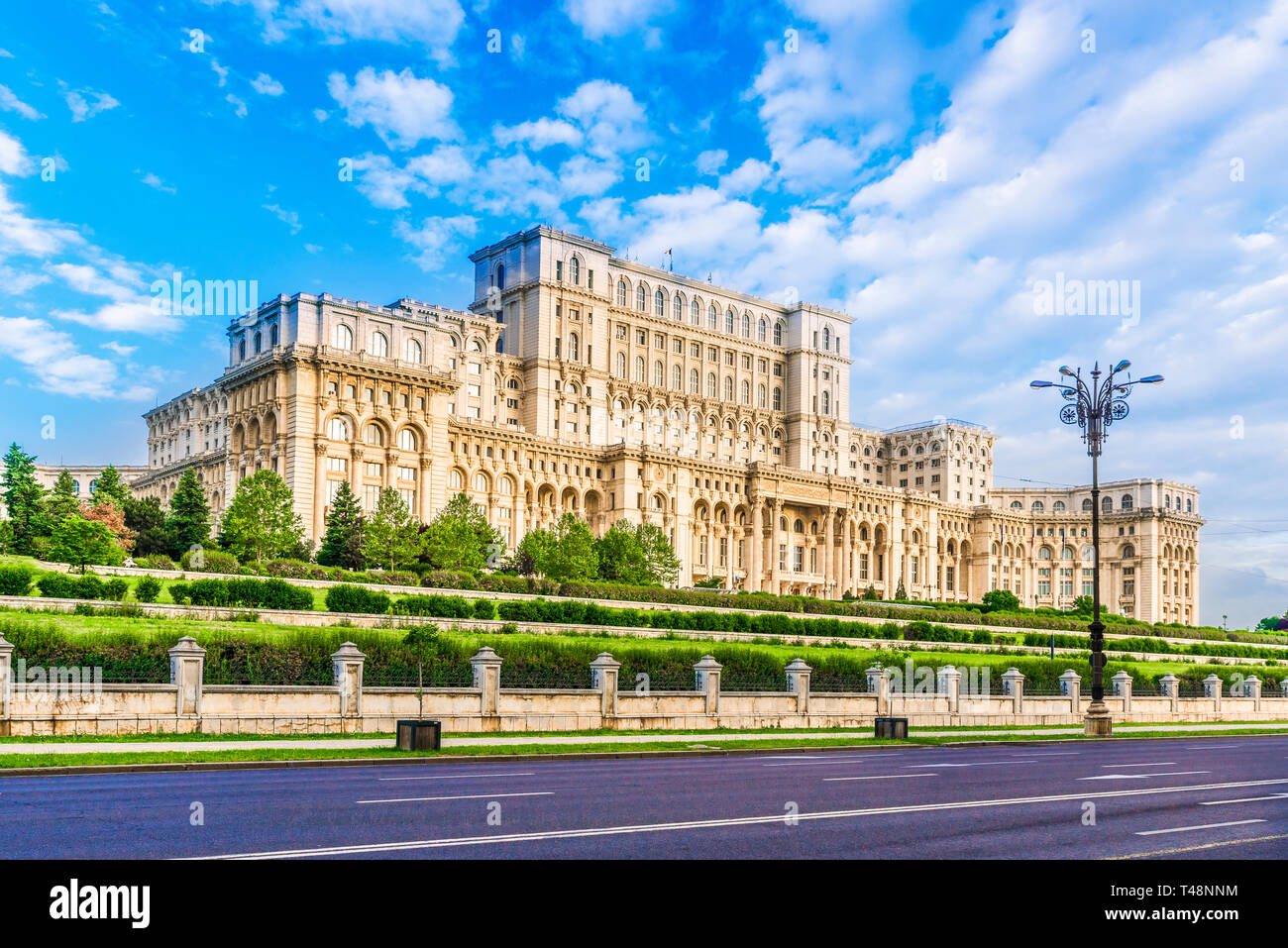 Der Palast des Parlaments, Bukarest, Rumänien. Stockfoto