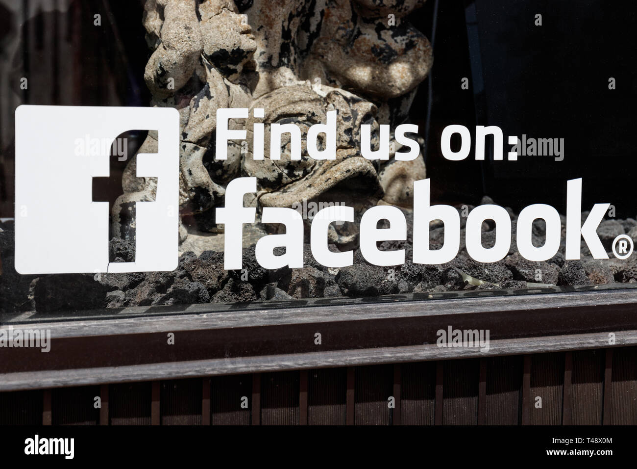 St. Marys - ca. April 2019: Besuchen Sie uns auf Facebook anmelden. Facebook hat unter Nachforschung für Ihre Daten und Privatsphäre. Stockfoto