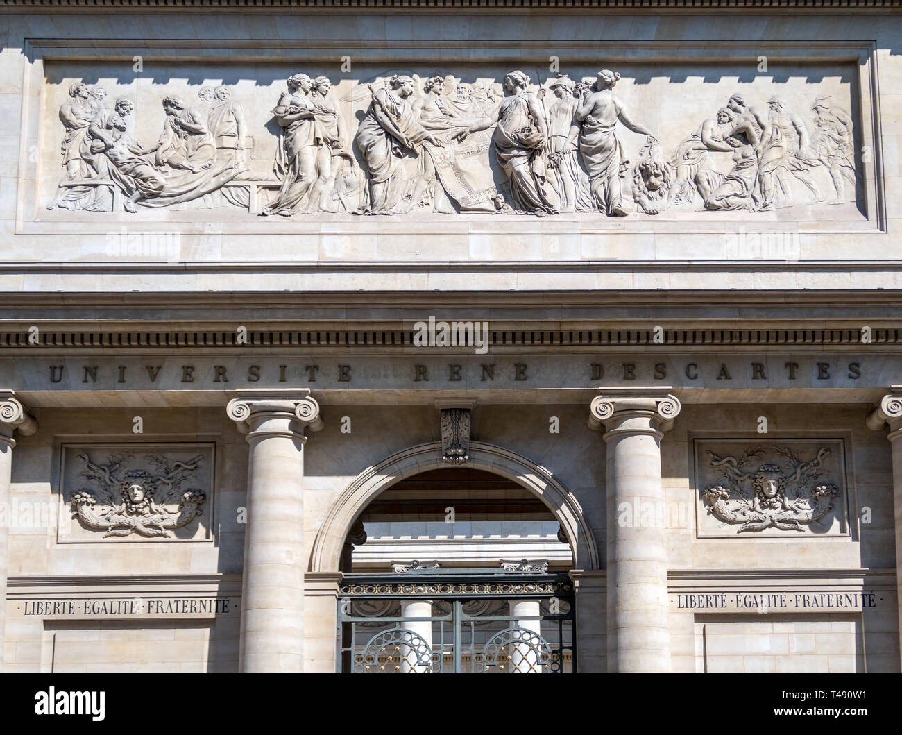 Universite Rene Descartes in Paris Stockfoto