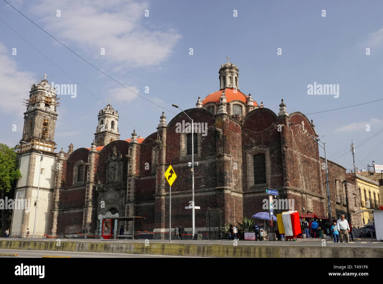 Iglesia de San Hipolito y San Casiano, Mexiko City, Mexiko Stockfoto