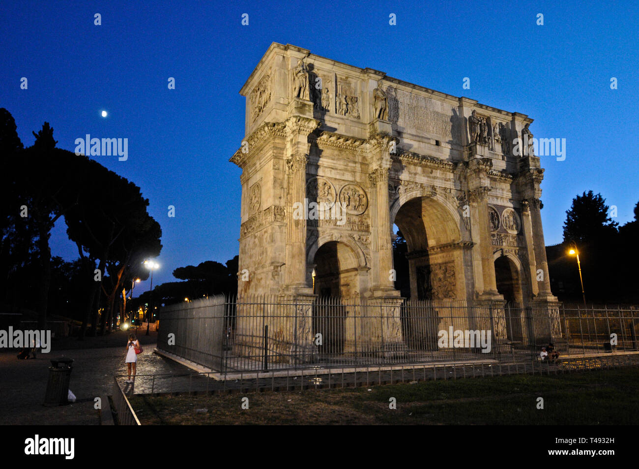 Bogen von Titus auf dem Forum Romanum, Rom, Italien Stockfoto
