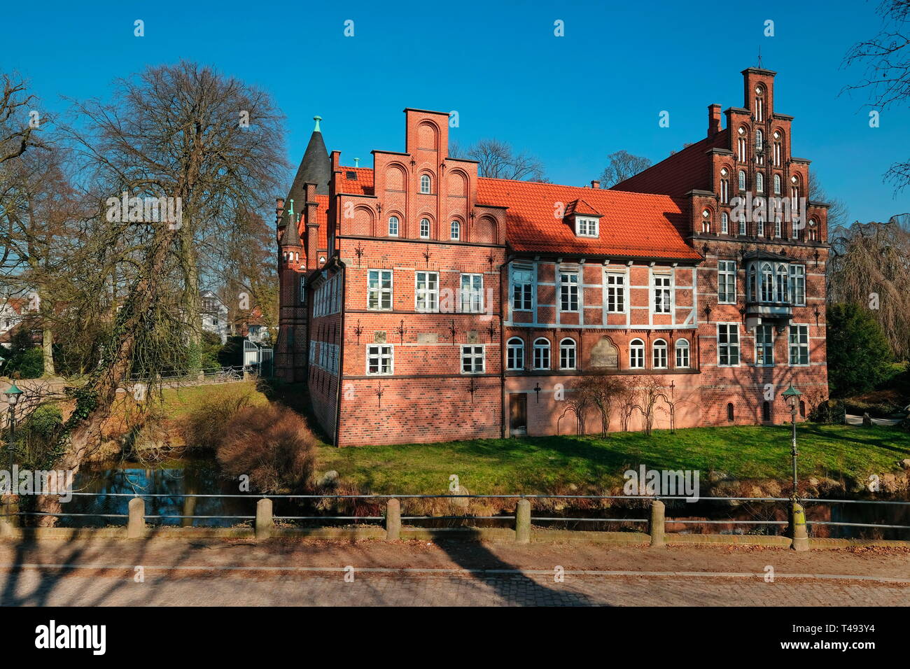 Hamburg Bergedorf, Bergedorfer Schloss mit Schlosspark Stockfoto