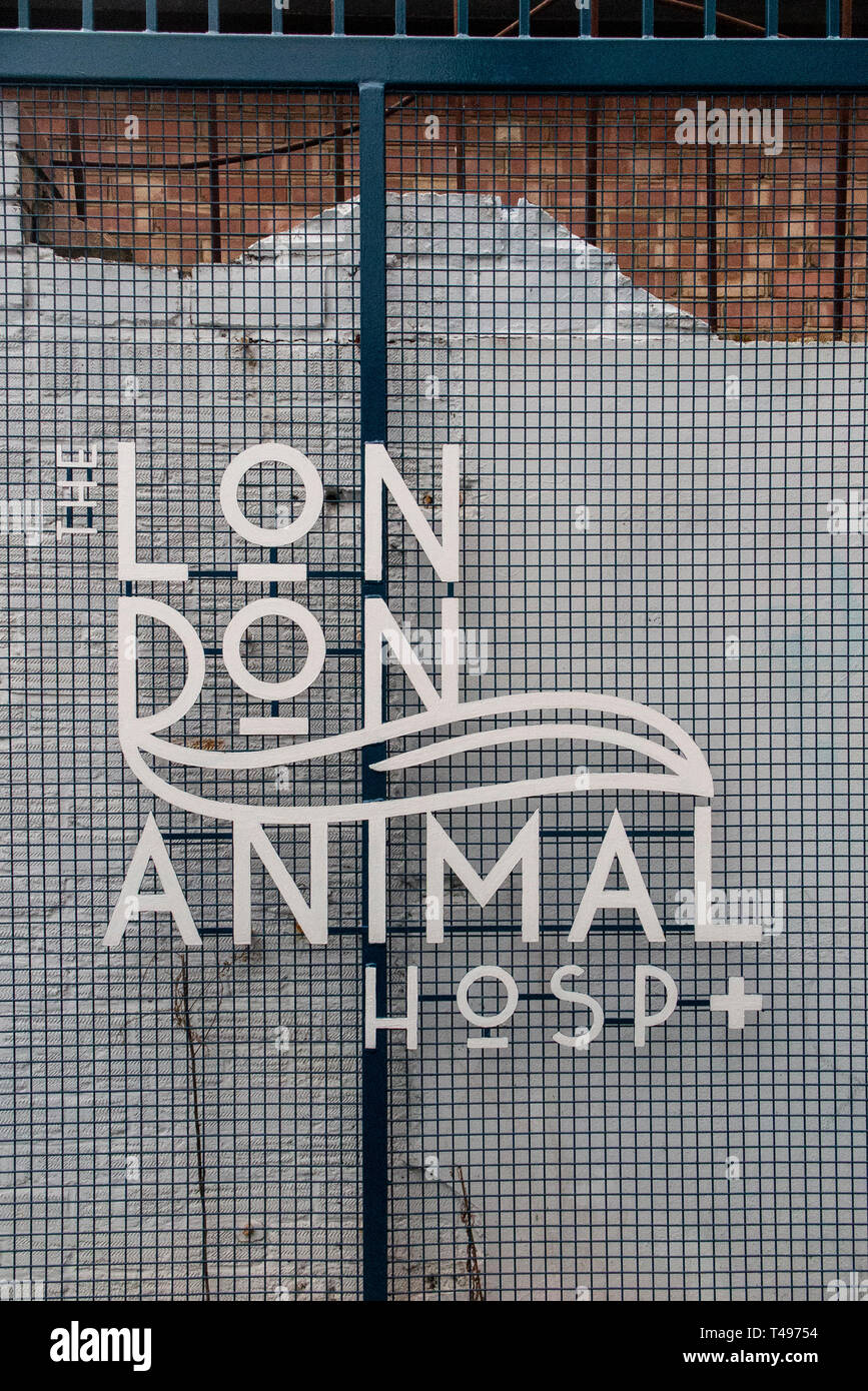 Die Londoner Animal Hospital in Camberwell, South East London Stockfoto