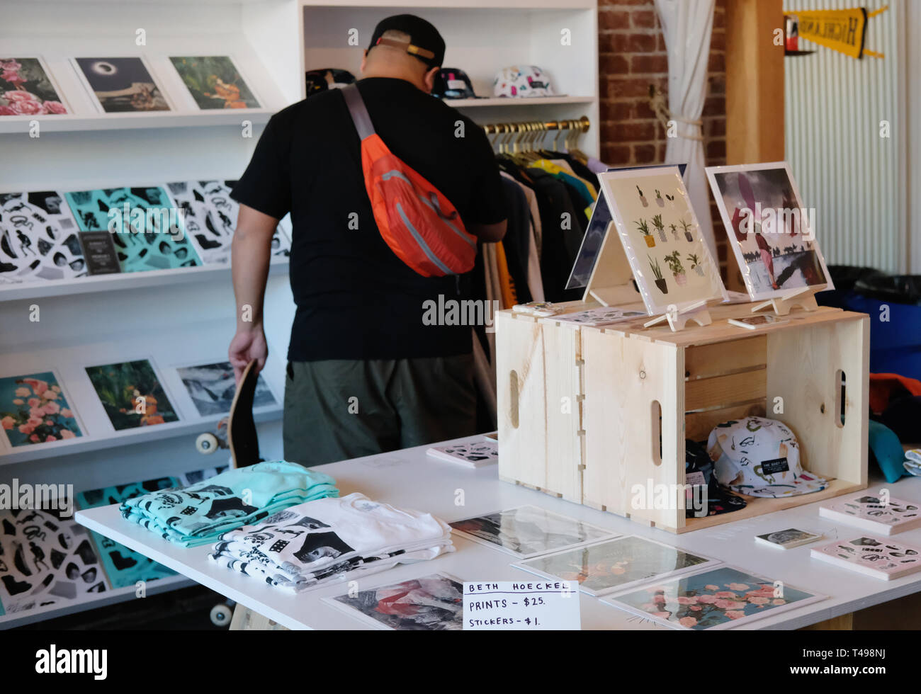 Beth Hoeckel Pop-up-Store in Highland Park, CA Stockfoto