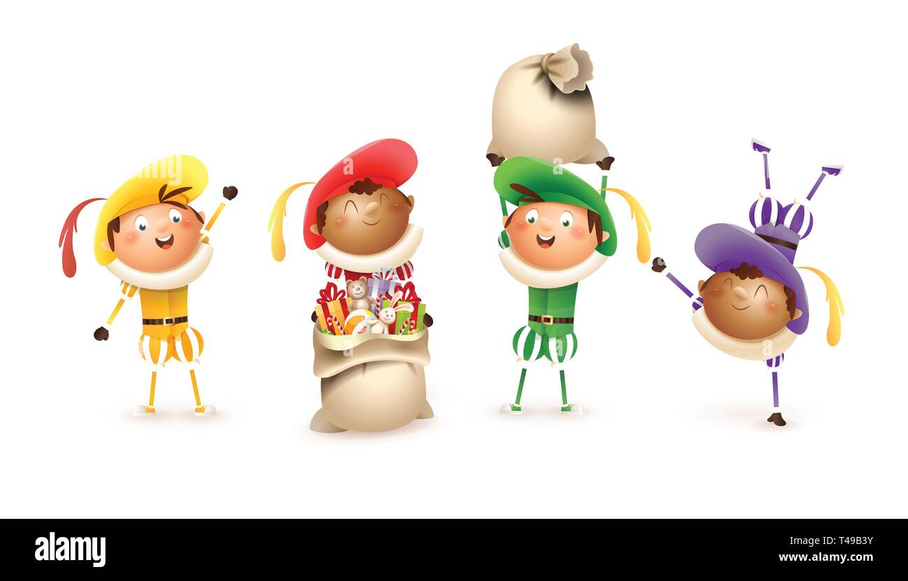 Folat Sinterklaas Fensteraufkleber Für Kinder – 49 Bunte Sticker Mit Sint & Pieten Zum Dekorieren