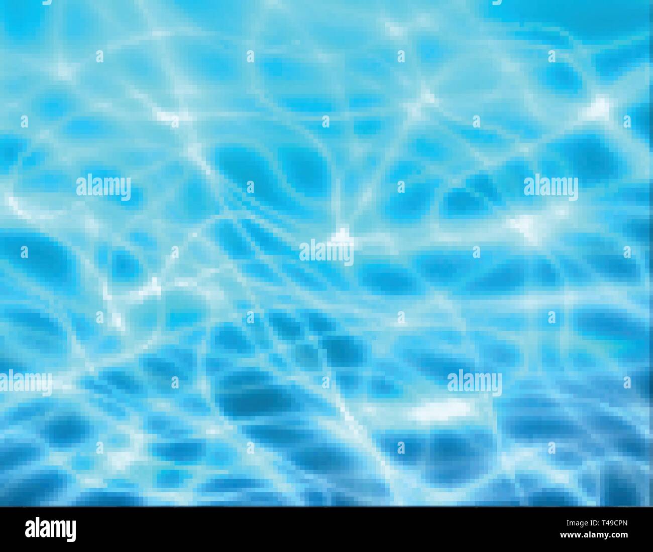 Blauen Tiefen Wasser und Meer abstrakte natürlichen Hintergrund. Vector Illustration Stock Vektor