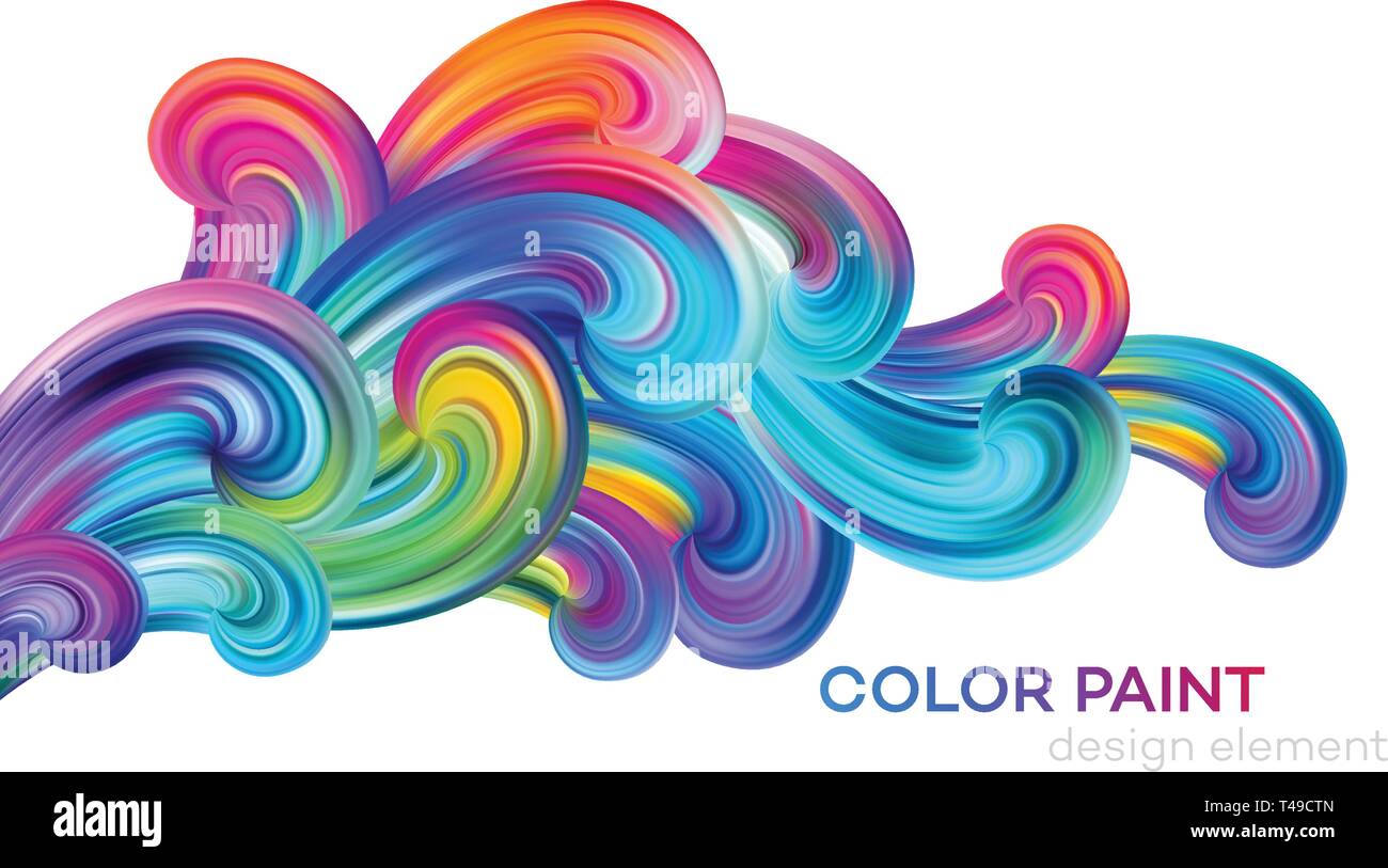 Modernes, farbenfrohes flow Poster. Wave flüssige Form Farbe. Art Design für Ihr Design Projekt. Vector Illustration Stock Vektor