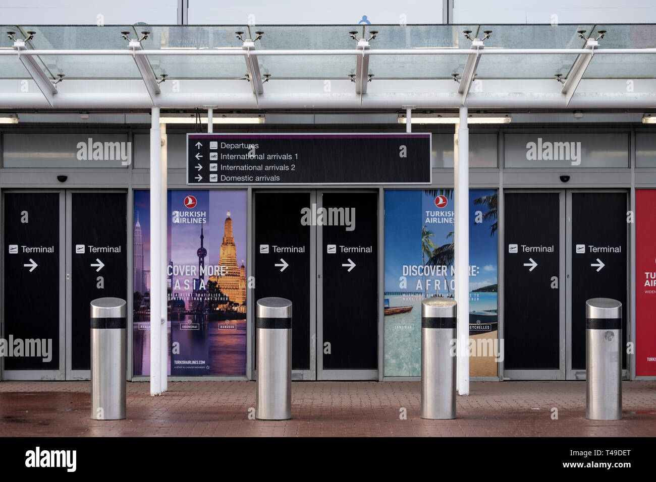 Flughafen Edinburgh Stockfoto