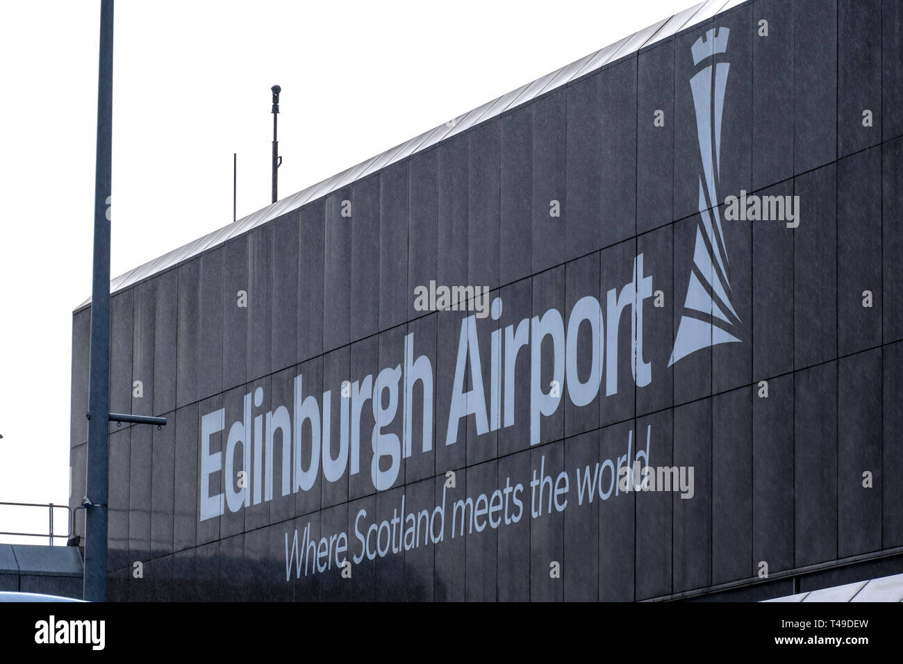 Flughafen Edinburgh Stockfoto