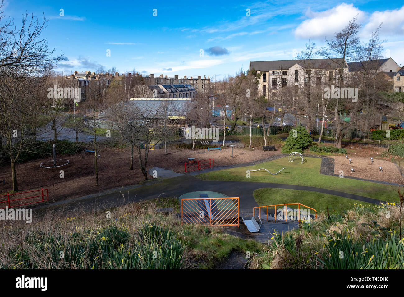 King George V Park in Edinburgh, Schottland, Großbritannien, Europa Stockfoto