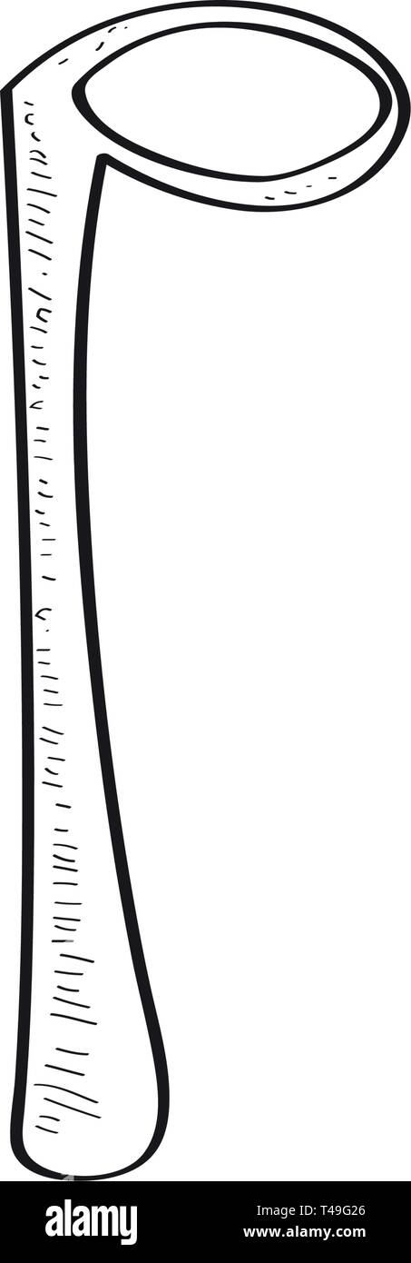 Isolierte comic halbe Note Skizze Stock Vektor